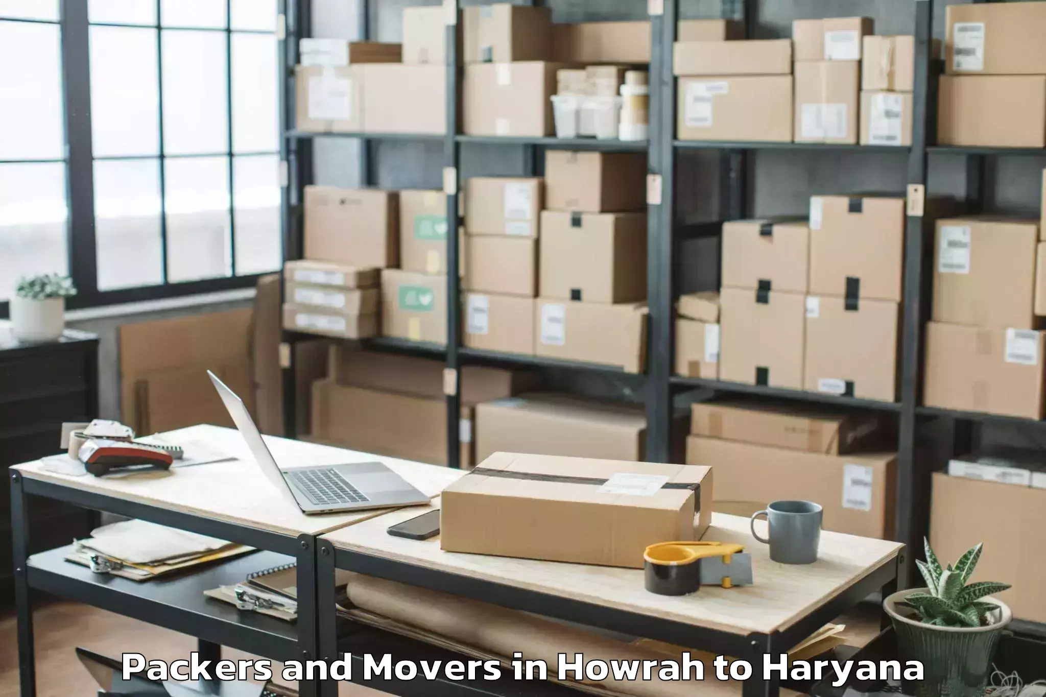 Book Howrah to Ambience Mall Gurgaon Packers And Movers Online